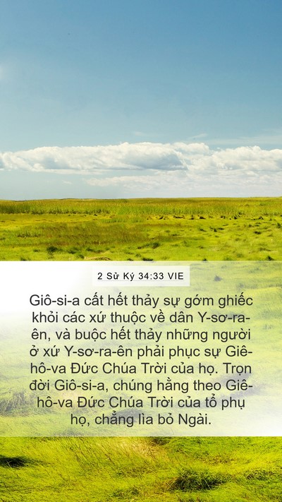 2 Sử Ký 34:33 VIE Bible Verse Image