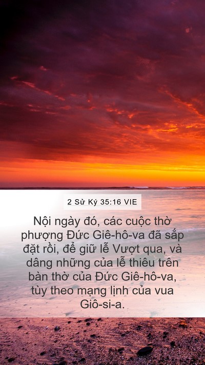 2 Sử Ký 35:16 VIE Bible Verse Image