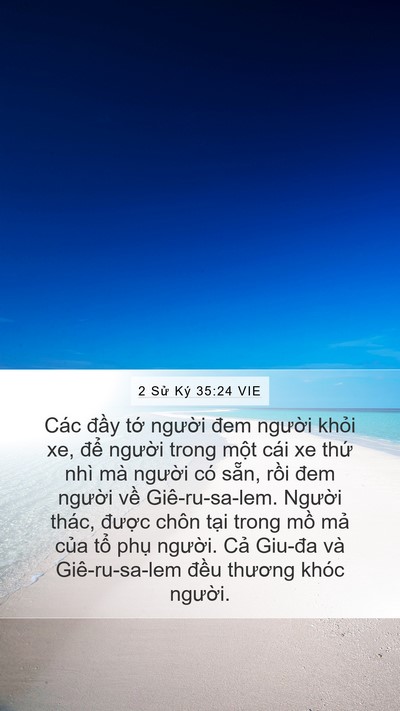 2 Sử Ký 35:24 VIE Bible Verse Image