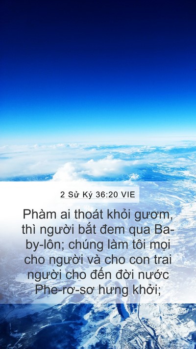 2 Sử Ký 36:20 VIE Bible Verse Image