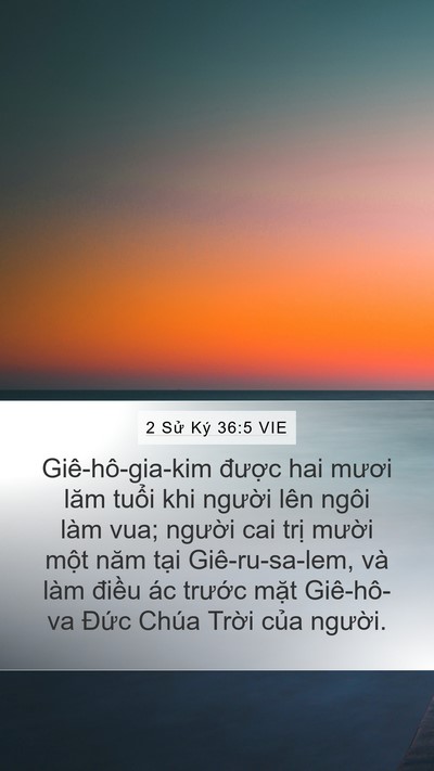 2 Sử Ký 36:5 VIE Bible Verse Image