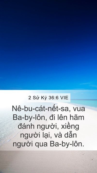 2 Sử Ký 36:6 VIE Bible Verse Image