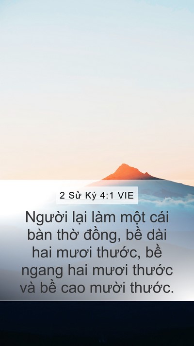 2 Sử Ký 4:1 VIE Bible Verse Image