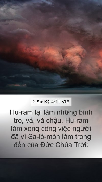 2 Sử Ký 4:11 VIE Bible Verse Image