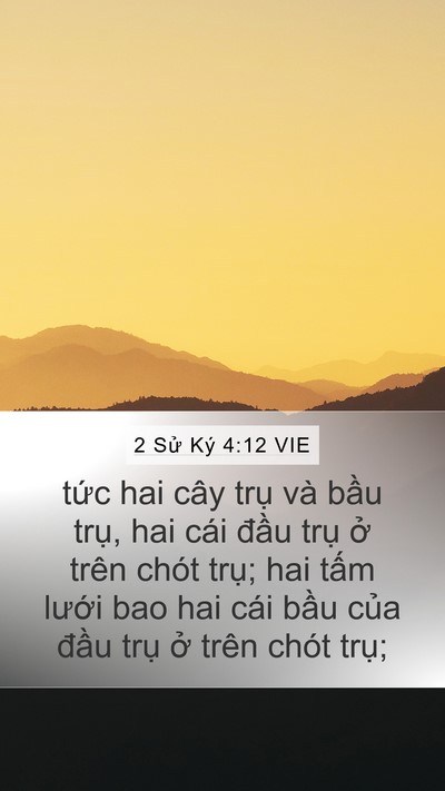 2 Sử Ký 4:12 VIE Bible Verse Image