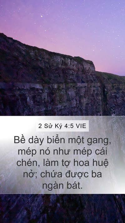 2 Sử Ký 4:5 VIE Bible Verse Image