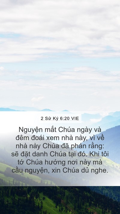 2 Sử Ký 6:20 VIE Bible Verse Image