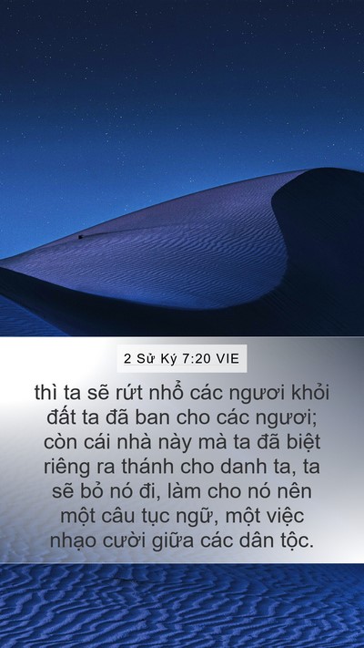 2 Sử Ký 7:20 VIE Bible Verse Image