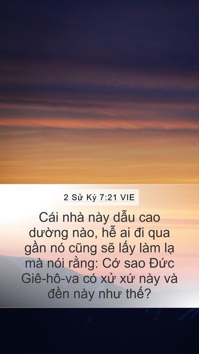 2 Sử Ký 7:21 VIE Bible Verse Image