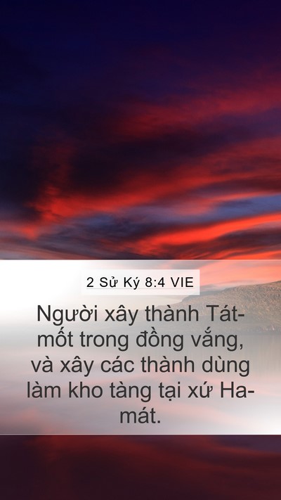 2 Sử Ký 8:4 VIE Bible Verse Image