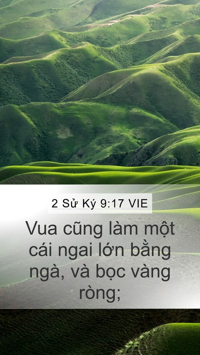 2 Sử Ký 9:17 VIE Bible Verse Image