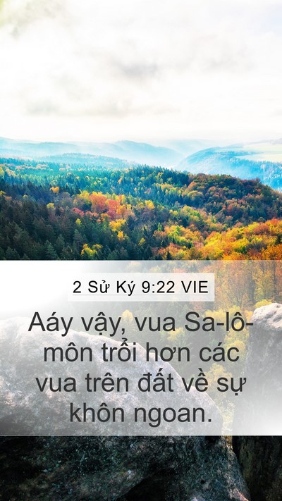 2 Sử Ký 9:22 VIE Bible Verse Image