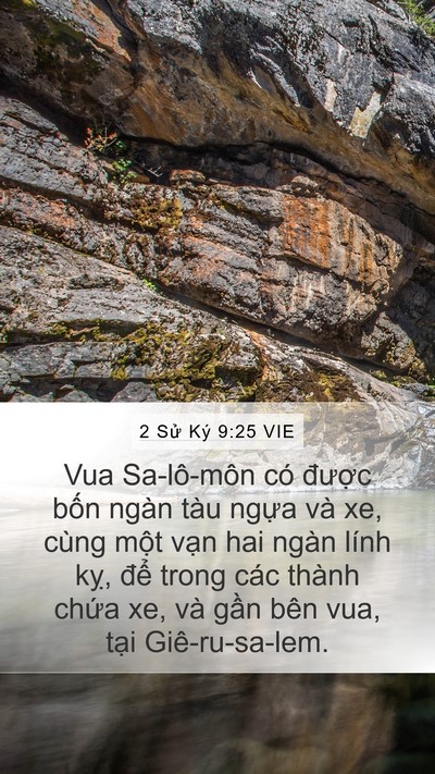 2 Sử Ký 9:25 VIE Bible Verse Image