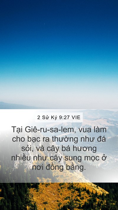 2 Sử Ký 9:27 VIE Bible Verse Image