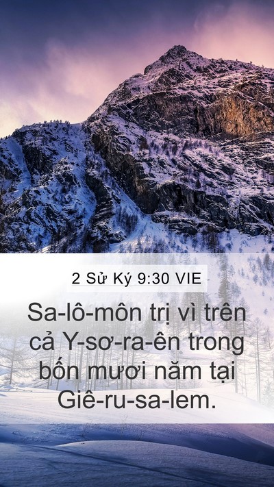 2 Sử Ký 9:30 VIE Bible Verse Image