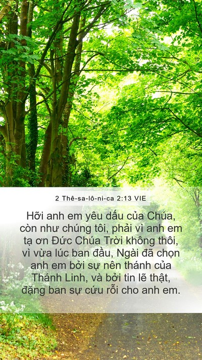 2 Thê-sa-lô-ni-ca 2:13 VIE Bible Verse Image