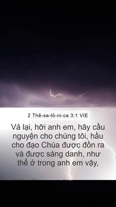 2 Thê-sa-lô-ni-ca 3:1 VIE Bible Verse Image