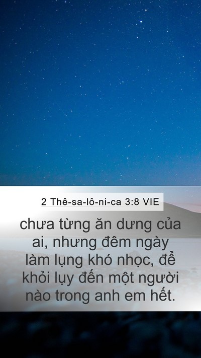 2 Thê-sa-lô-ni-ca 3:8 VIE Bible Verse Image