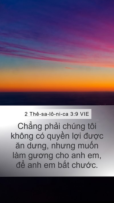 2 Thê-sa-lô-ni-ca 3:9 VIE Bible Verse Image
