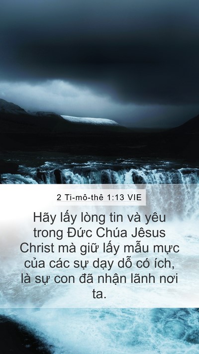 2 Ti-mô-thê 1:13 VIE Bible Verse Image