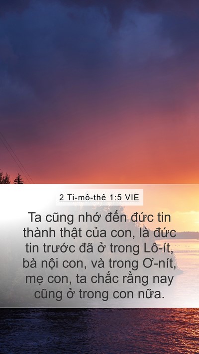 2 Ti-mô-thê 1:5 VIE Bible Verse Image