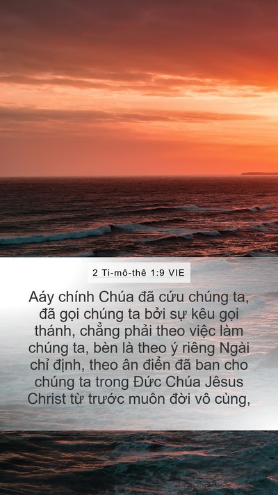 2 Ti-mô-thê 1:9 VIE Bible Verse Image