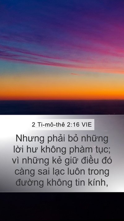 2 Ti-mô-thê 2:16 VIE Bible Verse Image
