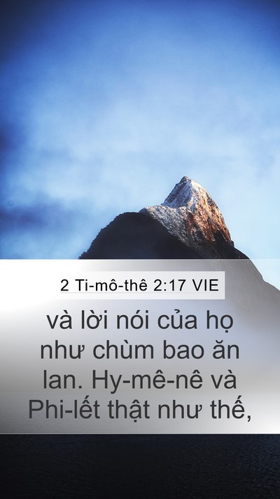 2 Ti-mô-thê 2:17 VIE Bible Verse Image