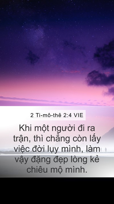 2 Ti-mô-thê 2:4 VIE Bible Verse Image