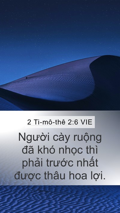2 Ti-mô-thê 2:6 VIE Bible Verse Image