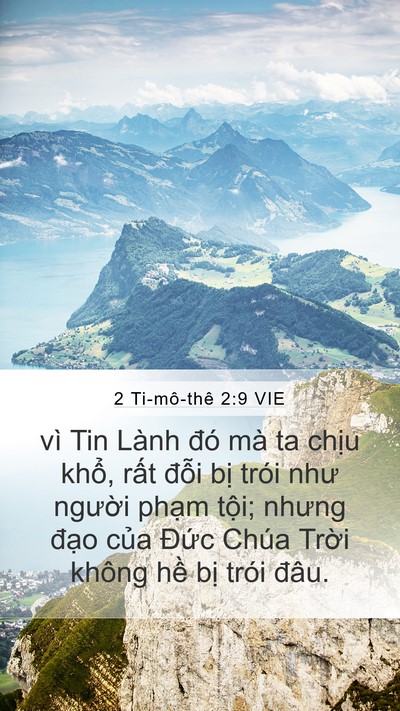 2 Ti-mô-thê 2:9 VIE Bible Verse Image