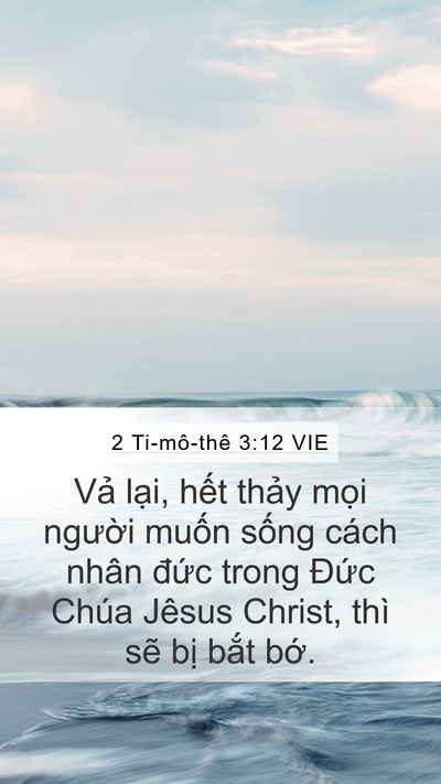 2 Ti-mô-thê 3:12 VIE Bible Verse Image