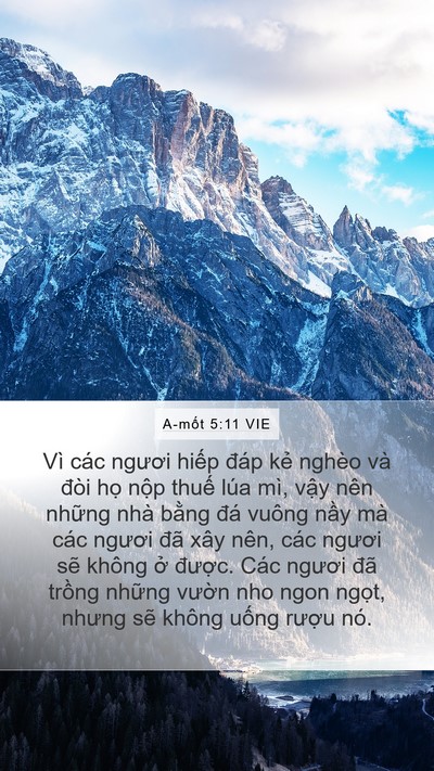 A-mốt 5:11 VIE Bible Verse Image
