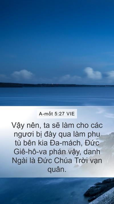 A-mốt 5:27 VIE Bible Verse Image
