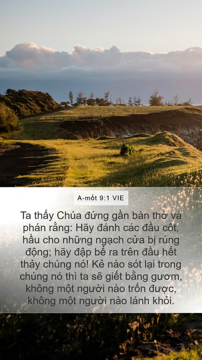 A-mốt 9:1 VIE Bible Verse Image