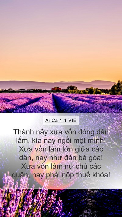 Ai Ca 1:1 VIE Mobile Phone Wallpaper - Thành nầy xưa vốn đông dân lắm, kìa - Mobile Bible Verse Wallpaper