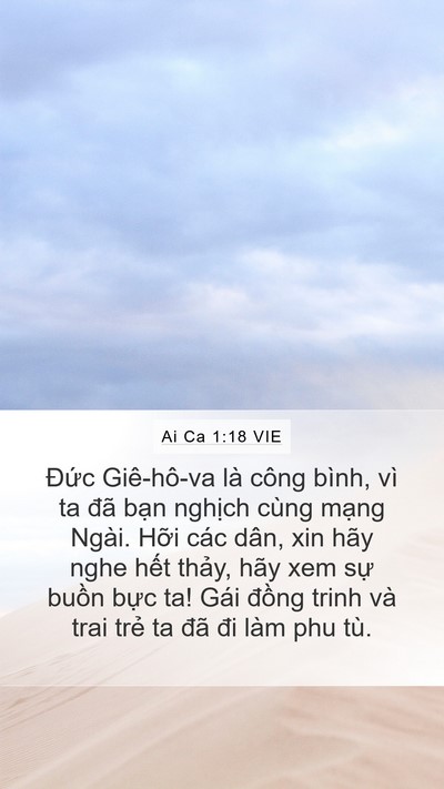 Ai Ca 1:18 VIE Bible Verse Image