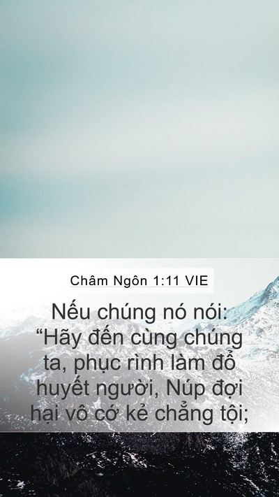 Châm Ngôn 1:11 VIE Bible Verse Image
