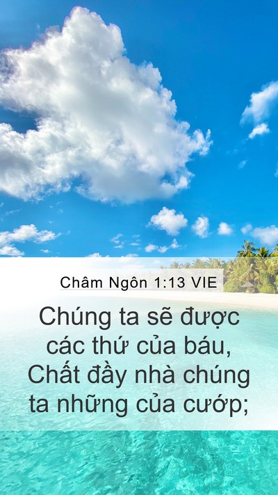 Châm Ngôn 1:13 VIE Bible Verse Image
