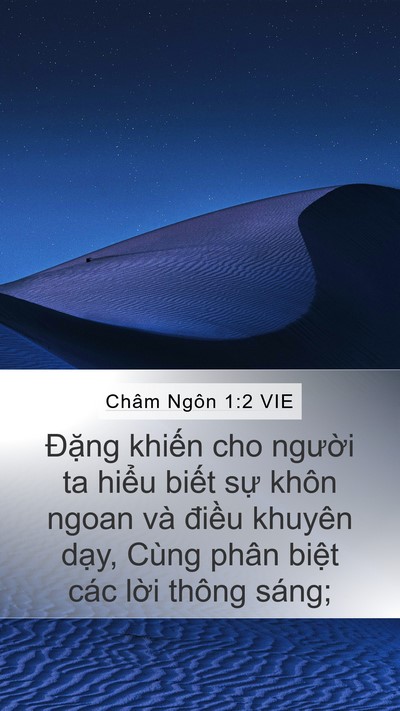 Châm Ngôn 1:2 VIE Bible Verse Image