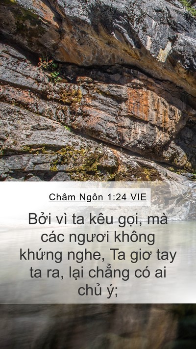 Châm Ngôn 1:24 VIE Bible Verse Image