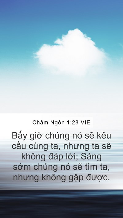 Châm Ngôn 1:28 VIE Bible Verse Image
