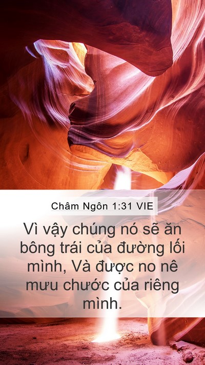 Châm Ngôn 1:31 VIE Bible Verse Image
