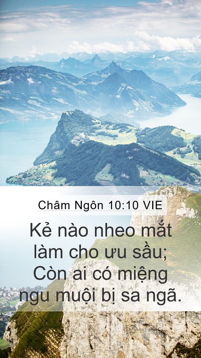 Châm Ngôn 10:10 VIE Bible Verse Image