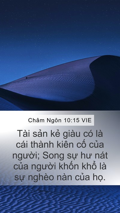 Châm Ngôn 10:15 VIE Bible Verse Image