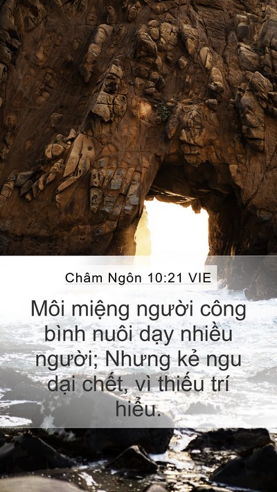Châm Ngôn 10:21 VIE Bible Verse Image