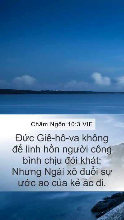 Châm Ngôn 10:3 VIE Bible Verse Image