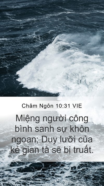 Châm Ngôn 10:31 VIE Bible Verse Image