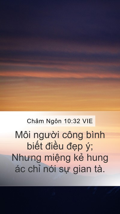 Châm Ngôn 10:32 VIE Bible Verse Image