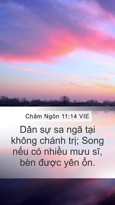 Châm Ngôn 11:14 VIE Bible Verse Image